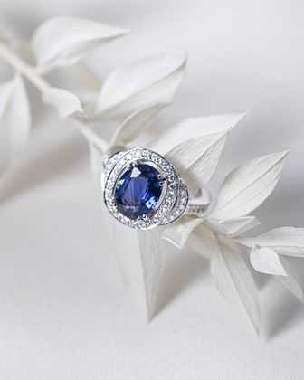 JOAILLERIE CRESUS Bague saphir et diamants