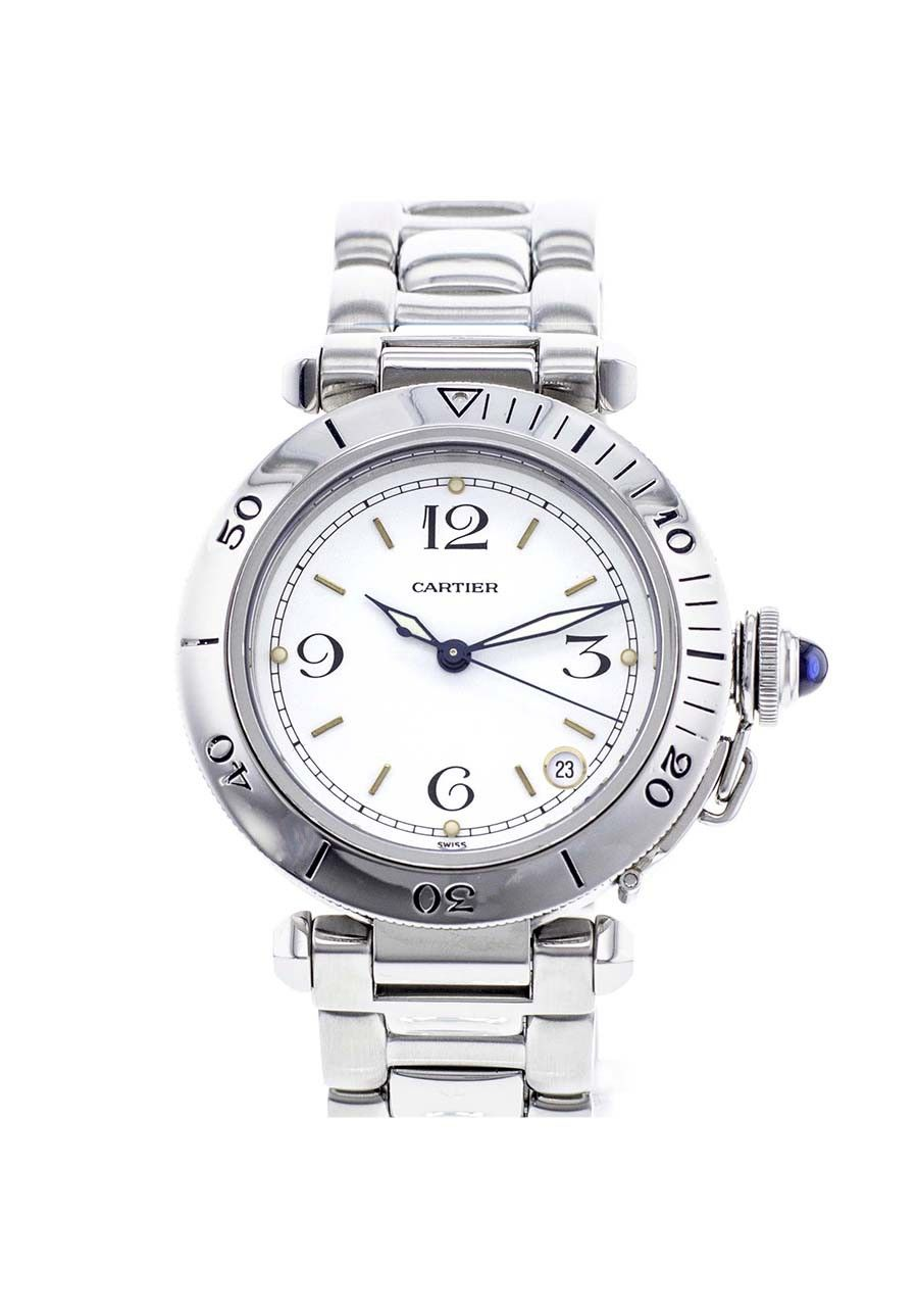 CARTIER Pasha W31007H2 Pre-owned Seatimer Steel watch