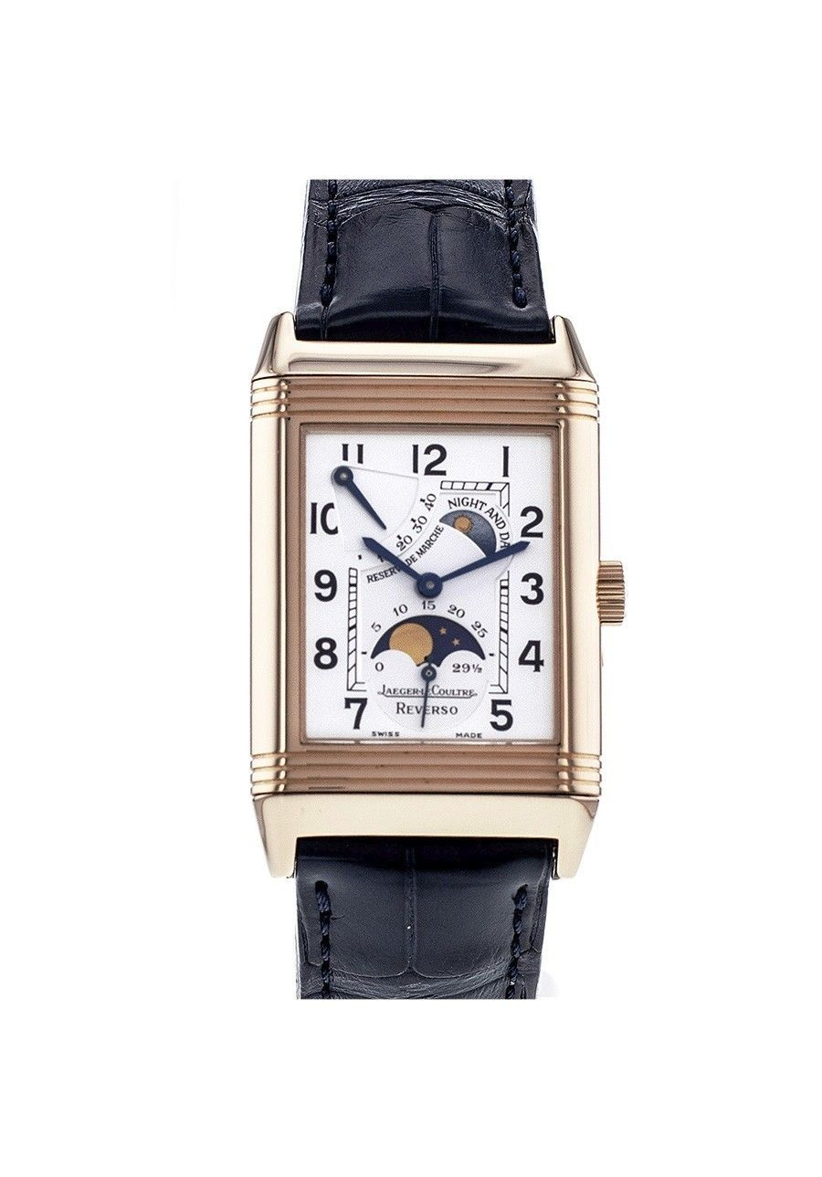 Verwoesting Monarch Eerder JAEGER - LECOULTRE Reverso 270.2.63 - Pre-owned - Sun moon Pink gold watch  | Cresuswatches