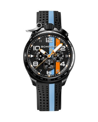 BOMBERG Bolt-68 Racing Light Blue Stripe