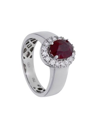 JOAILLERIE CRESUS Bague Composition Rubis et Diamants