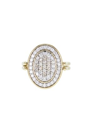 JOAILLERIE CRESUS Bague Réversible Diamants et Céramique