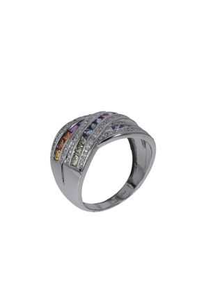 JOAILLERIE CRESUS Bague Composition Saphirs et Diamants