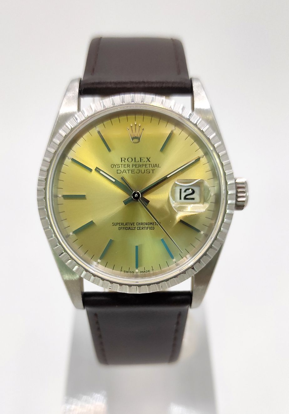 ROLEX DateJust 16220 Pre-owned 36 Steel watch Cresuswatches