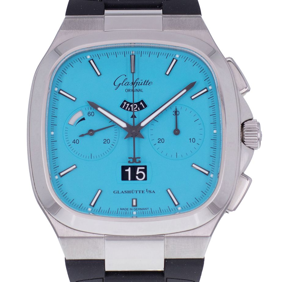 GLASHUTTE ORIGINAL Seventies Chronographe Date Panorama Disco Blue
