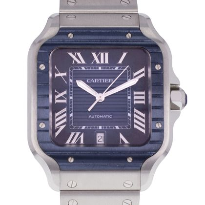 CARTIER Santos Grand Modèle Blue