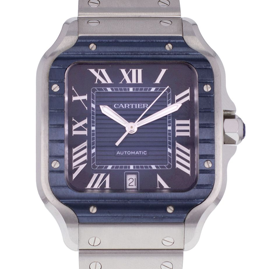 CARTIER Santos Grand Modèle Blue