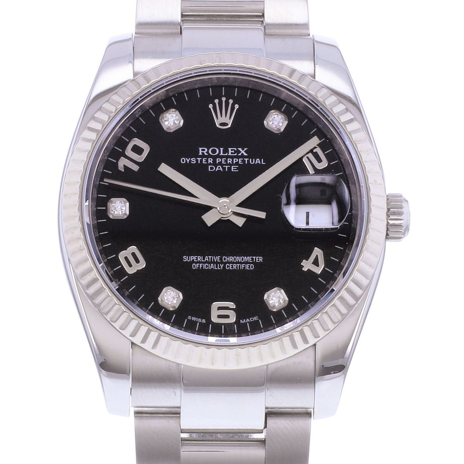 ROLEX Date Index diamants