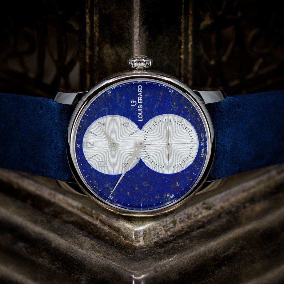 LOUIS ERARD Métiers d'Art Régulateur Lapis-Lazuli