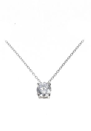 JOAILLERIE CRESUS Collier 4 griffes 1 ct