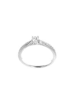 JOAILLERIE CRESUS Solitaire accompagné 0.42 ct
