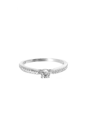 JOAILLERIE CRESUS Solitaire accompagné 0.42 ct