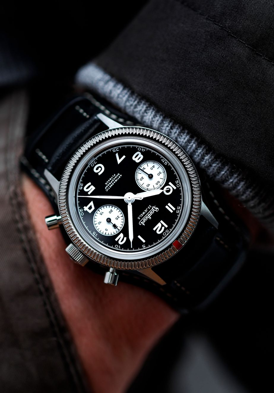 HANHART 1882 417ES - 39mm Flyback Panda inversé