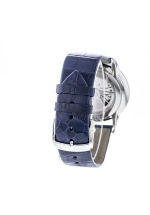 JAQUET DROZ Grande Heure Minute Quantième Bleu Côtes de Genève