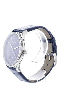 JAQUET DROZ Grande Heure Minute Quantième Bleu Côtes de Genève
