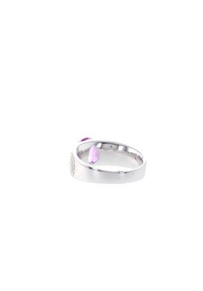JOAILLERIE CRESUS Saphir rose Pavage diamants
