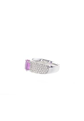 JOAILLERIE CRESUS Saphir rose Pavage diamants