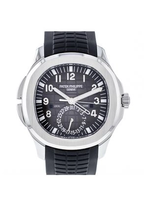 Patek Philippe Aquanaut 5164a 001 Pre Owned Travel Time Steel Watch Cresuswatches Patek Philippe Aquanaut 5164a 001 Pre Owned Travel Time Steel Watch Cresuswatches