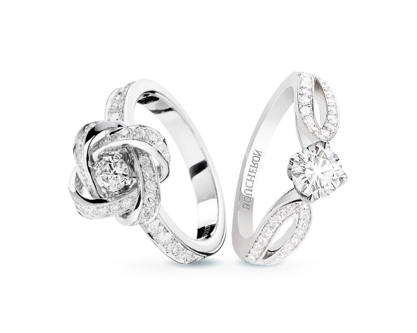 Solitaires and wedding rings