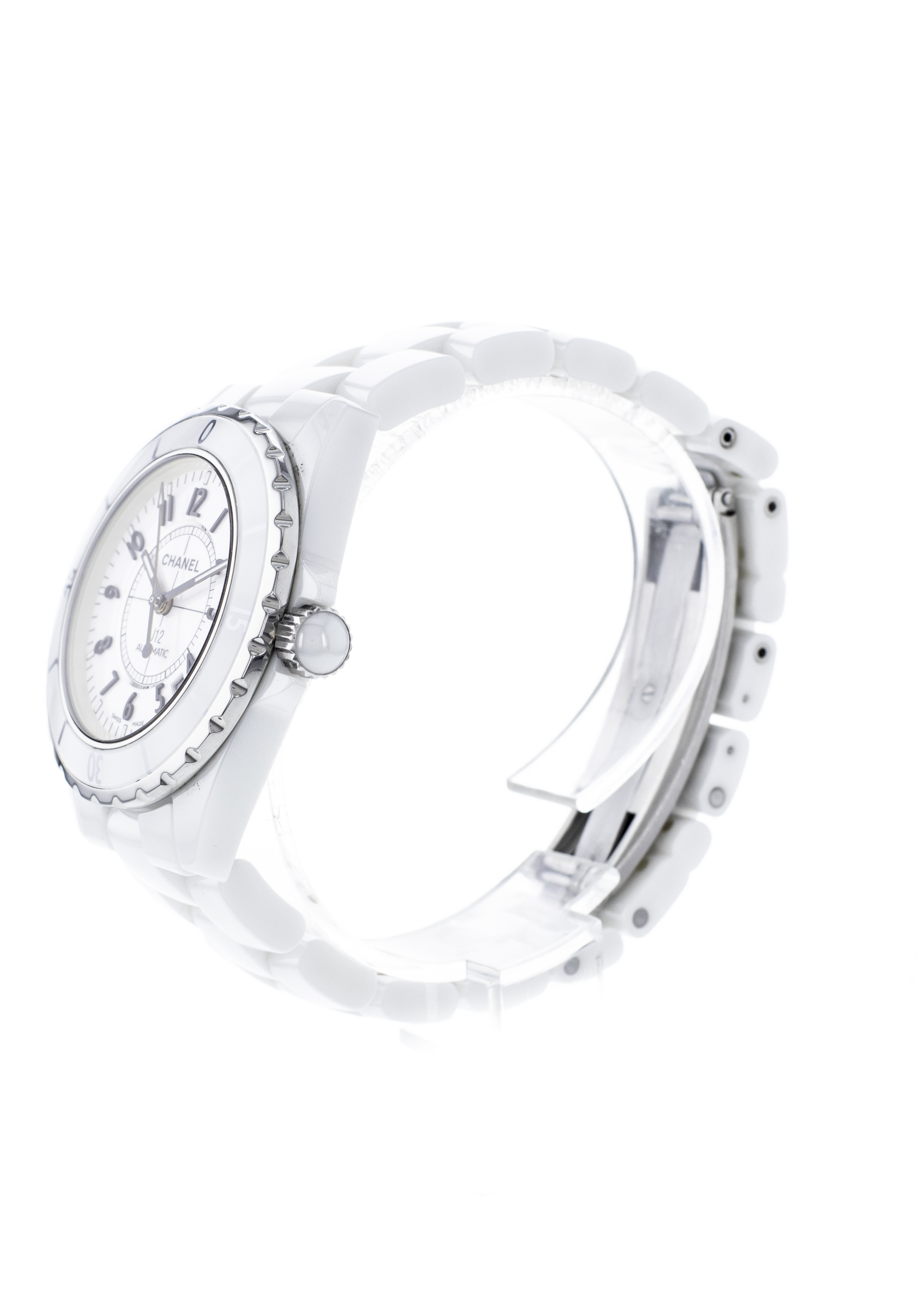 La Cote des Montres: Cresus pre-owned watch - CHANEL J12 Blanche - H0970