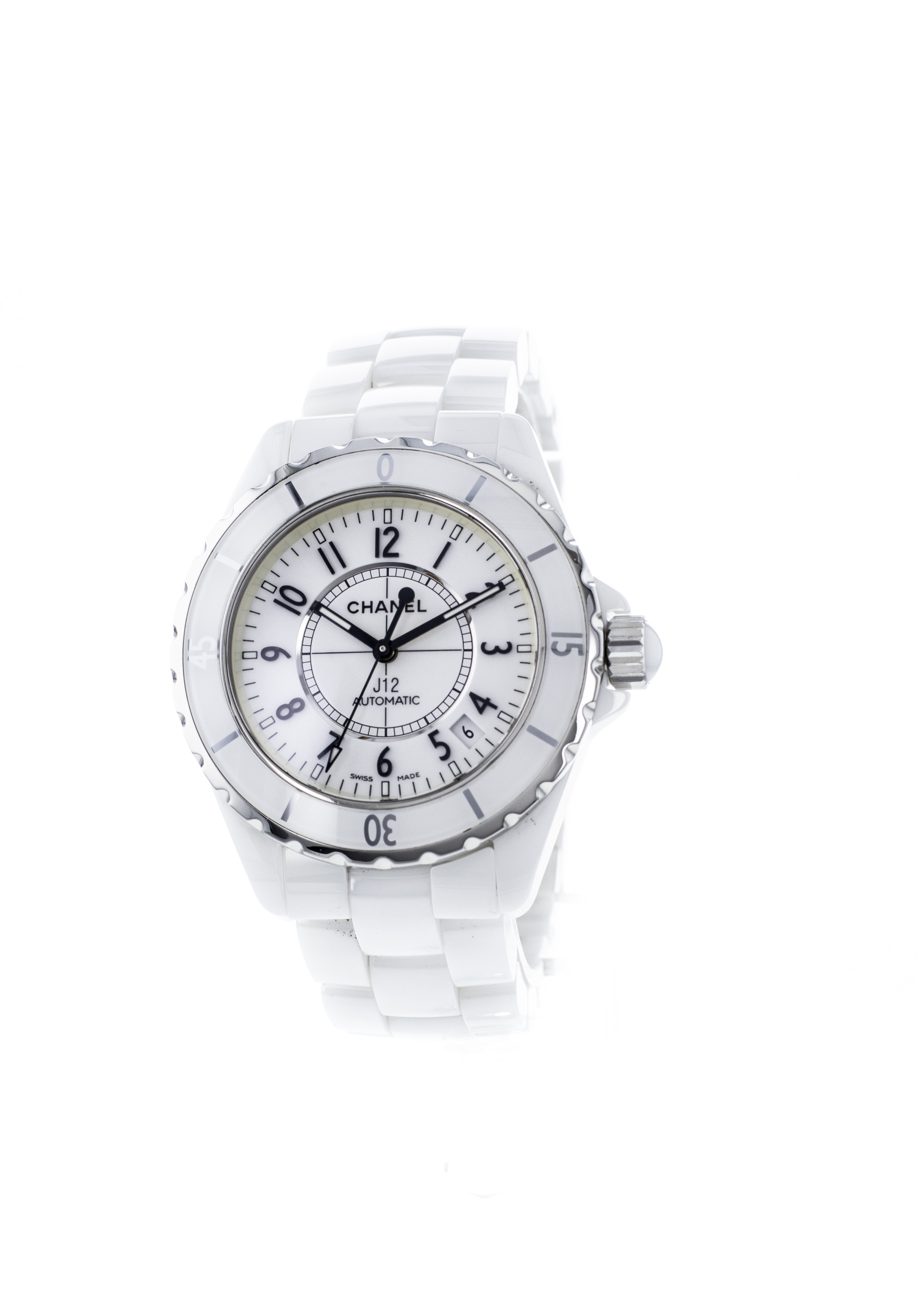 La Cote des Montres: Cresus pre-owned watch - CHANEL J12 Blanche - H0970